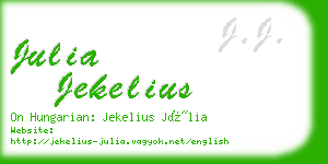 julia jekelius business card